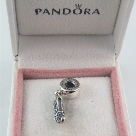 FIRM - Authentic Pandora Disney Jasmines Slipper Charm - Picture 5 of 8